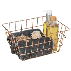 Wenko draadmand Viana 18x25x12cm koper