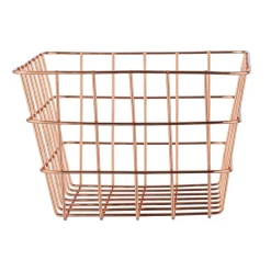Wenko draadmand Viana 18x25x12cm koper