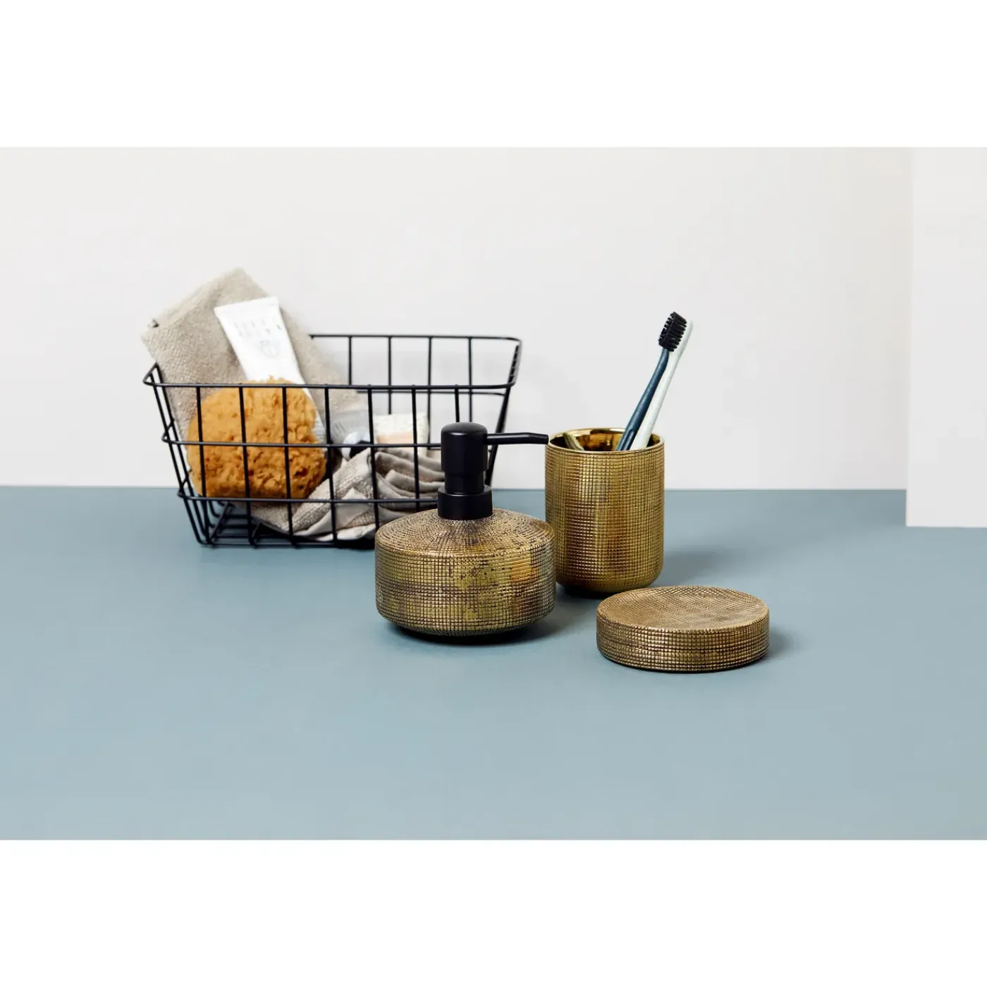 Wenko draadmand Viana 18x25x12cm zwart mat