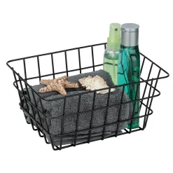 Wenko draadmand Viana 18x25x12cm zwart mat