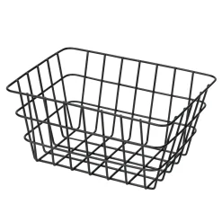 Wenko draadmand Viana 18x25x12cm zwart mat