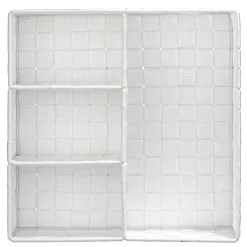 Wenko organizer Adria 4-vaks 32x32x10cm wit
