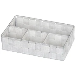 Wenko organizer Adria 4-vaks 26x17x6,5cm wit