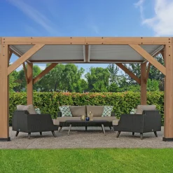 Westmann Cederhouten Prieel Pergola Met Lamellendak Karl 396x335 Cm