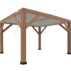 Westmann Cederhouten Prieel Pergola Met Lamellendak Karl 396x335 Cm