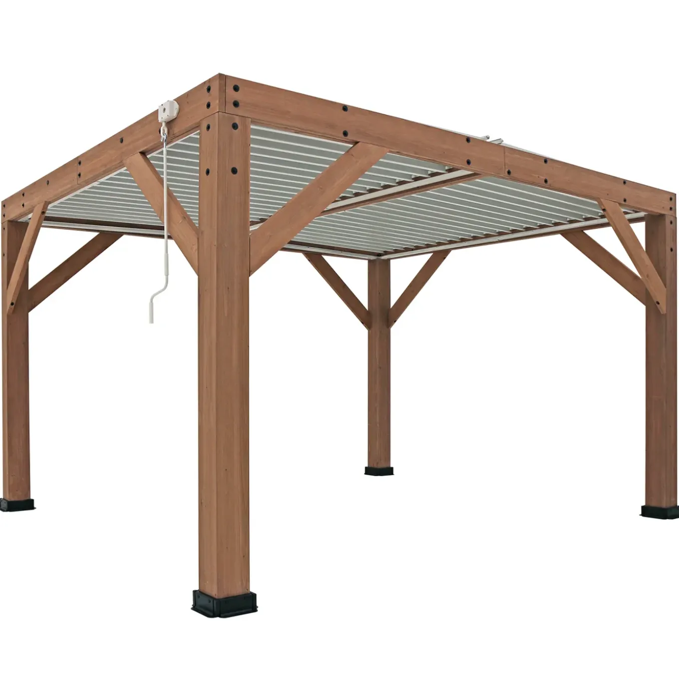 Westmann Cederhouten Prieel Pergola Met Lamellendak Karl 396x335 Cm