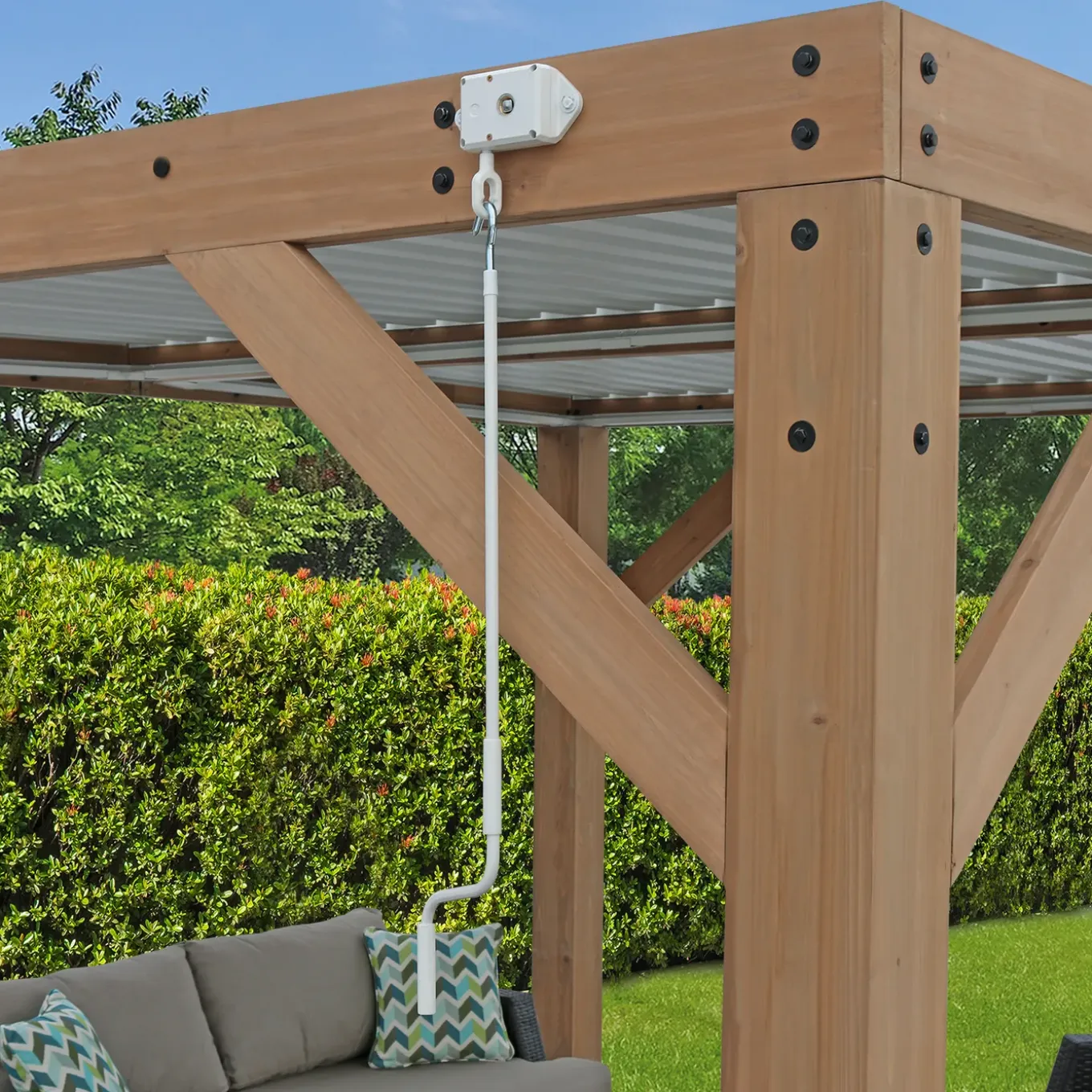 Westmann Cederhouten Prieel Pergola Met Lamellendak Karl 396x335 Cm
