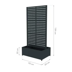 Westmann Dekora 6 Plantenbak Met Klimrek 90x60x180 Cm - Antraciet