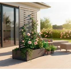 Westmann Dekora 6 Plantenbak Met Klimrek 90x60x180 Cm - Antraciet