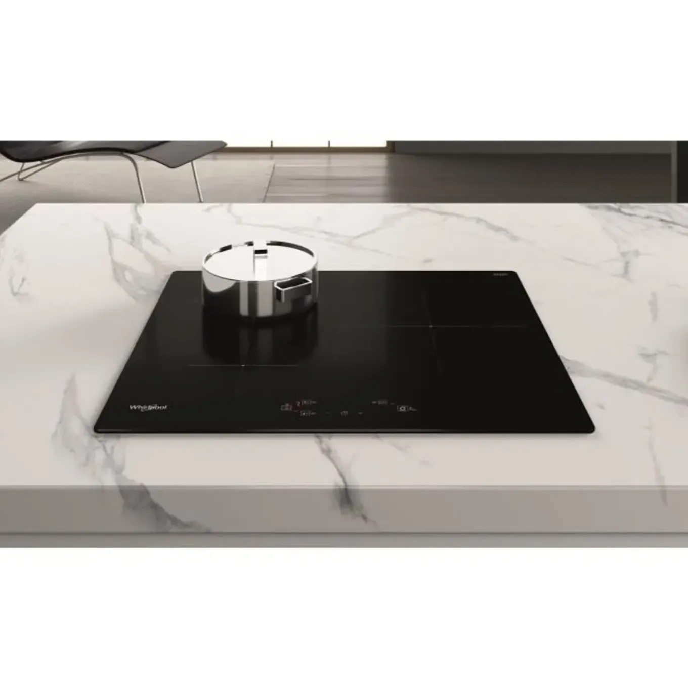 Whirlpool Inductiekookplaat Wsq1160ne 3 Branders 60 Cm Zwart