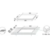 WHIRLPOOL Plaque Inductie 7200w 65cm, Wlb 4265 Bfixl