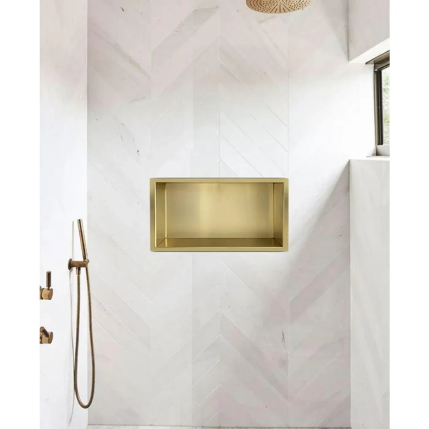 Wiesbaden Demis Inbouwnis - 30x60x10cm - Goud
