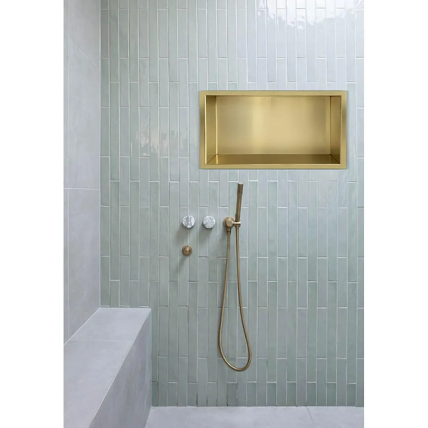 Wiesbaden Demis Inbouwnis - 30x60x10cm - Goud