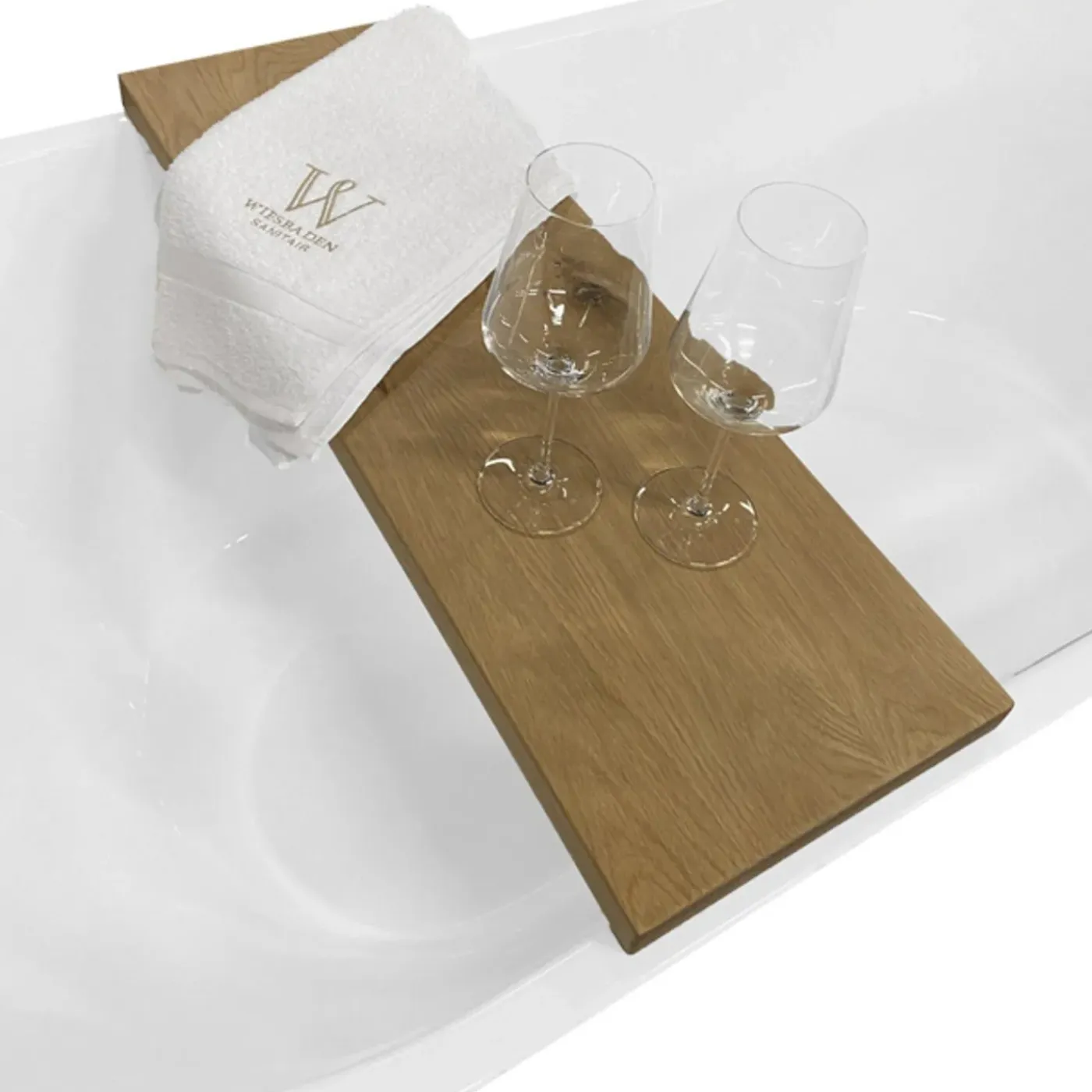 Wiesbaden Oak Badplanchet Strak 80x20x3