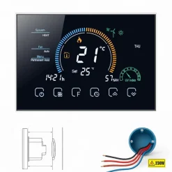Wifi Inbouw Thermostaat Voor Centrale Verwarming En Boiler Met Touchscreen En Wifi Bediening