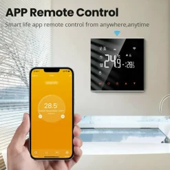 Wifi Inbouw Thermostaat Voor Watergedragen Vloerverwarming Met Ntc Sensor En App Bediening