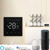 Wifi Inbouw Thermostaat Voor Elektrische Vloerverwarming Met Zwart Touchscreen En App Bediening