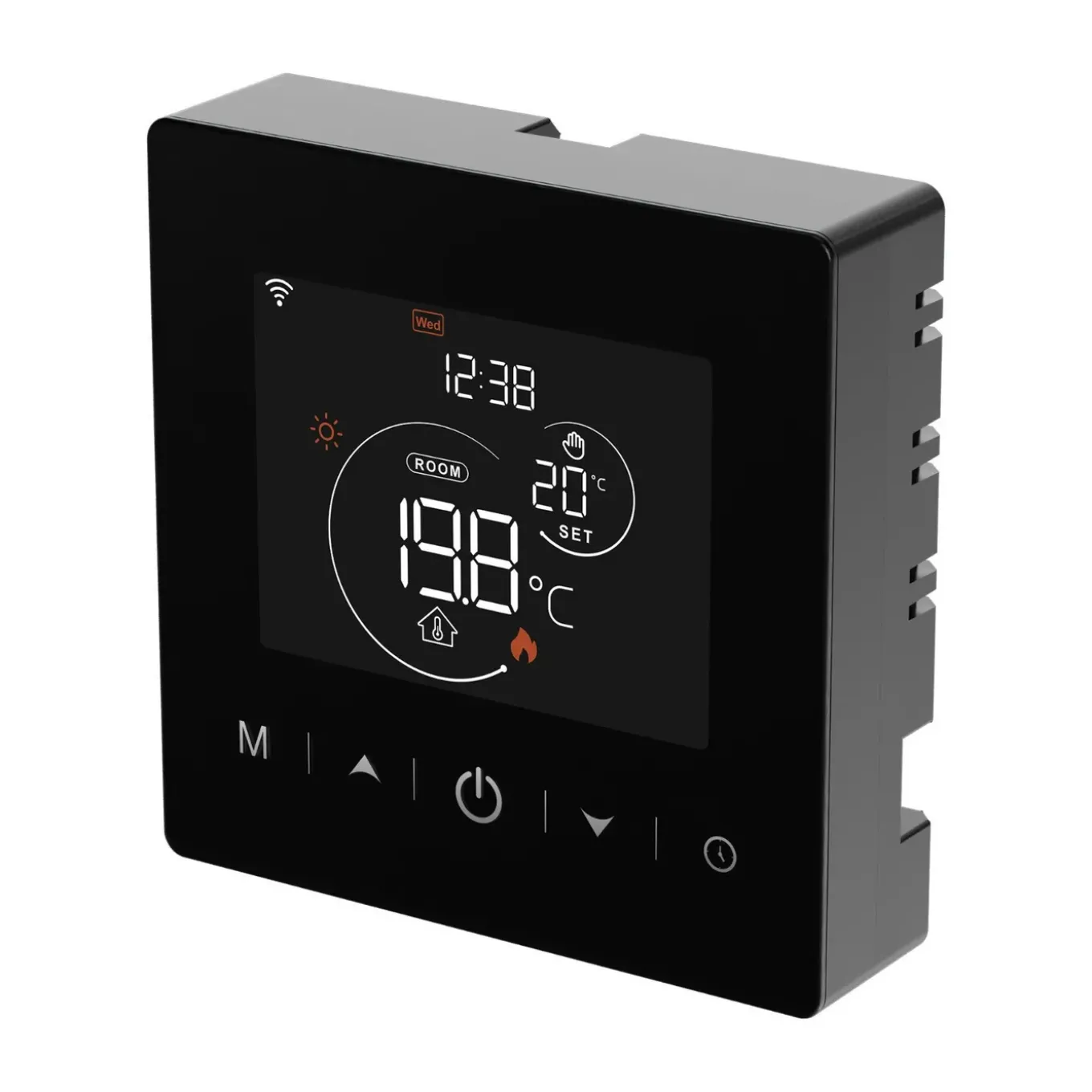 Wifi Opbouw Thermostaat Voor Centrale Verwarming Met Touchscreen App Bediening En Spraakbesturing