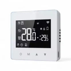 Wifi Opbouw Thermostaat Voor Cv Installatie Met Touchscreen En Open Raam Detectie Zwart