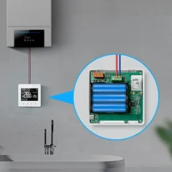 Wifi Opbouw Thermostaat Voor Cv Installatie Met Touchscreen En Open Raam Detectie Zwart