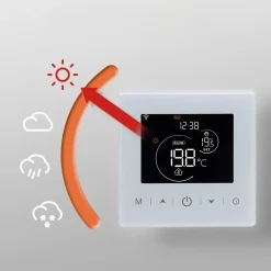 Wifi Opbouw Thermostaat Voor Cv Installatie Met Touchscreen App En Spraakbesturing