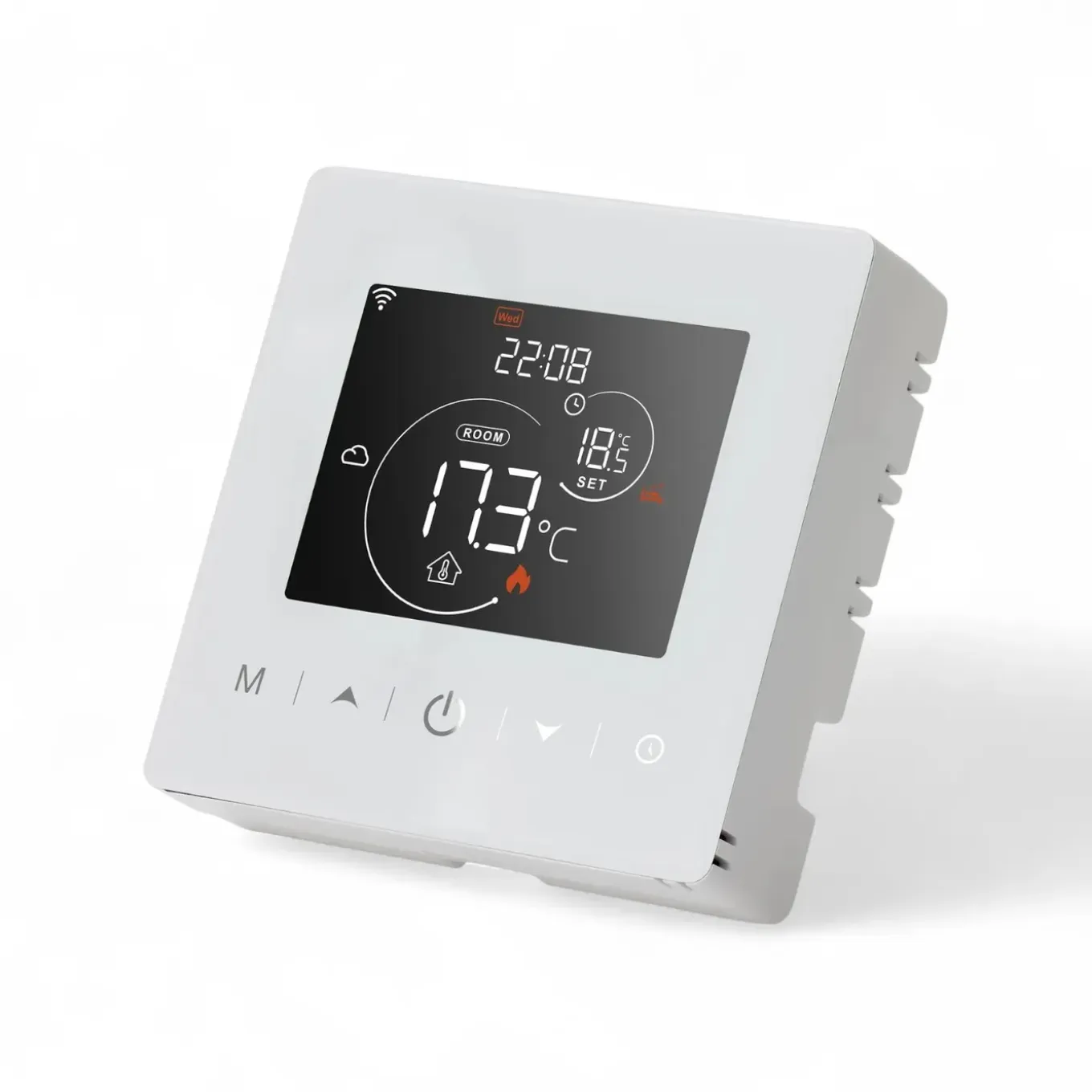 Wifi Opbouw Thermostaat Voor Cv Installatie Met Touchscreen App En Spraakbesturing