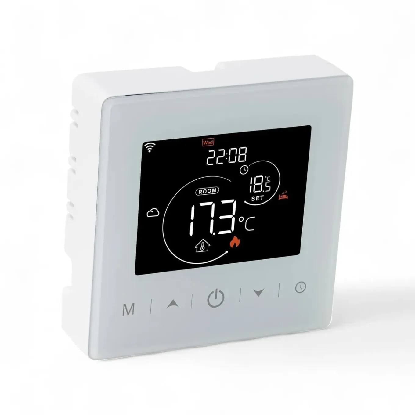 Wifi Opbouw Thermostaat Voor Cv Installatie Met Touchscreen App En Spraakbesturing