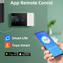 Smartlife Domotica Wifi Opbouw Thermostaat Voor Cv Installatie Met Touchscreen Usb Voeding