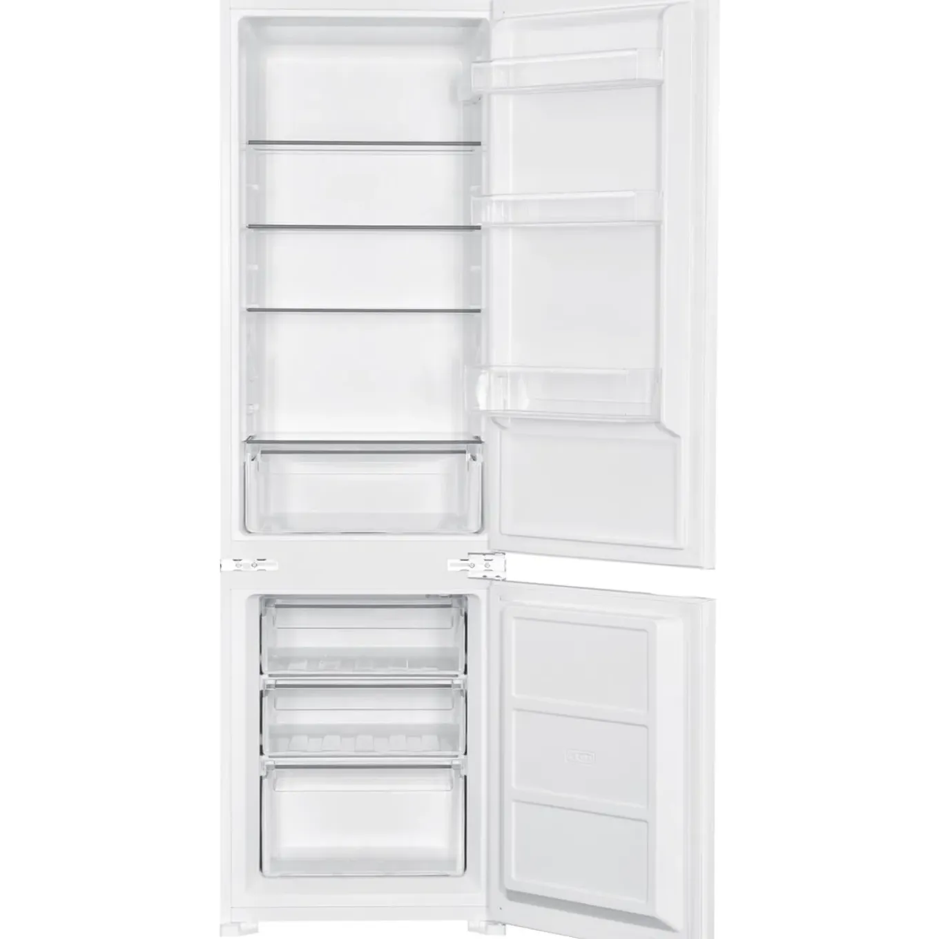 Wiggo - Inbouw Koel-vriescombi Koelkast - Wr-bc178e(w) - Wit - 55 Cm