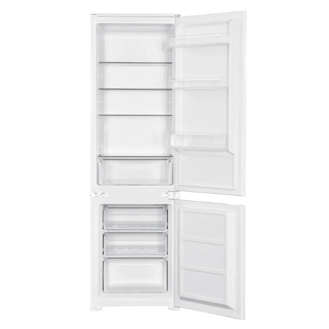 Wiggo - Inbouw Koel-vriescombi Koelkast - Wr-bc178d(w) - Wit - 55 Cm