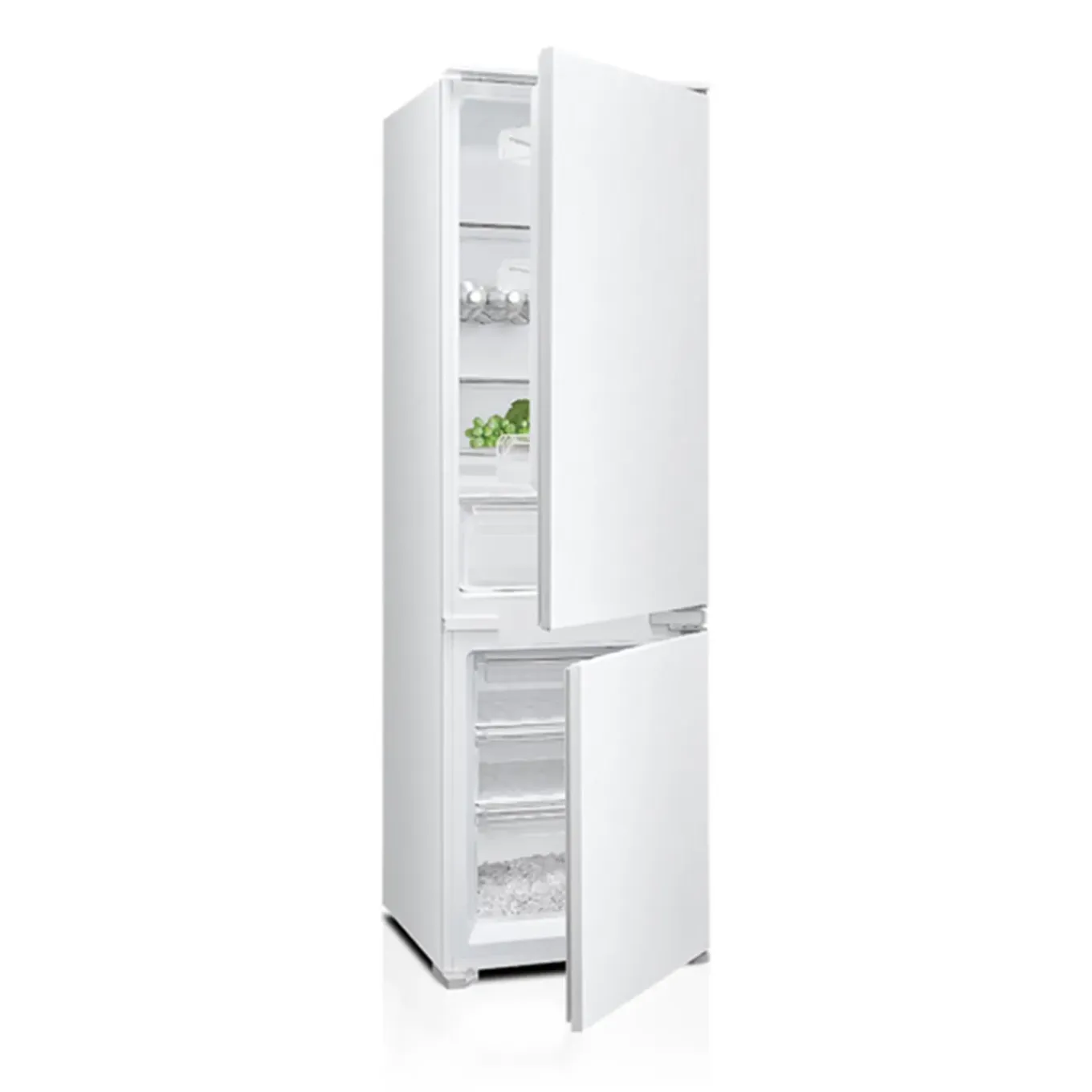 Wiggo - Inbouw Koel-vriescombi Koelkast - Wr-bc178d(w) - Wit - 55 Cm