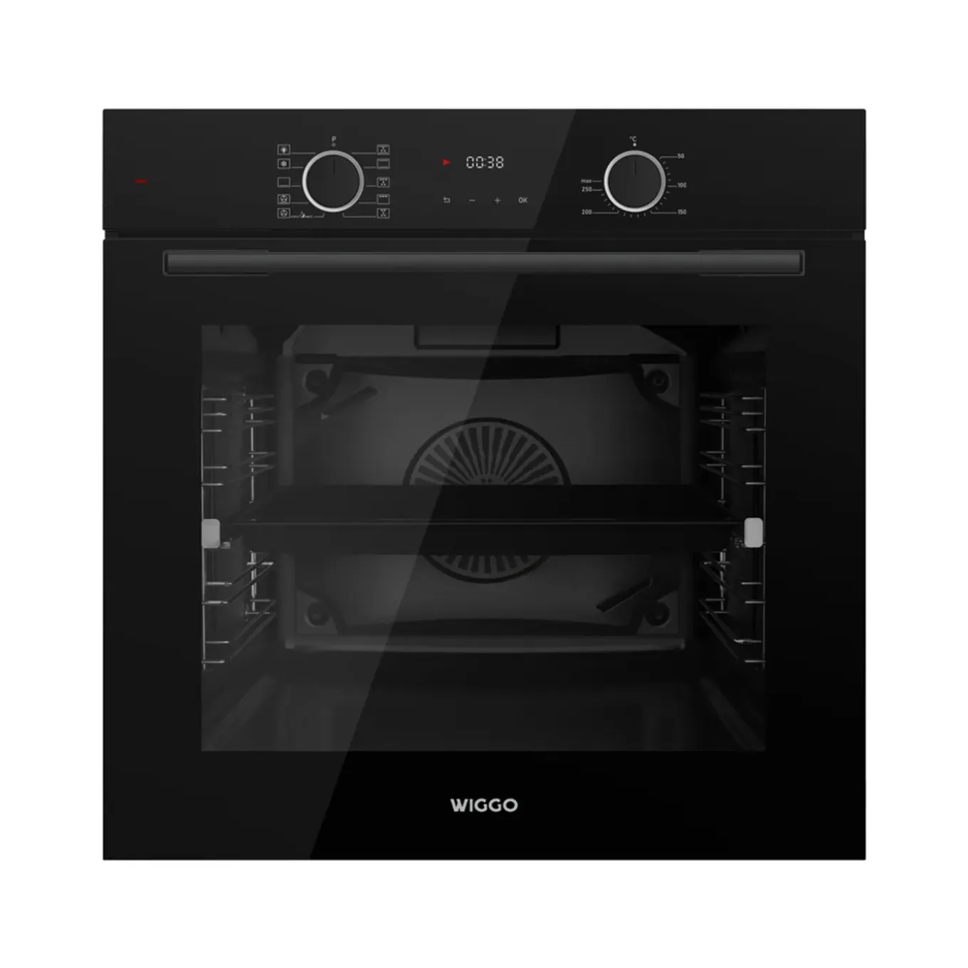 Wiggo - Inbouw Oven - Wo-bfa610(b) - Zwart - 60 Cm