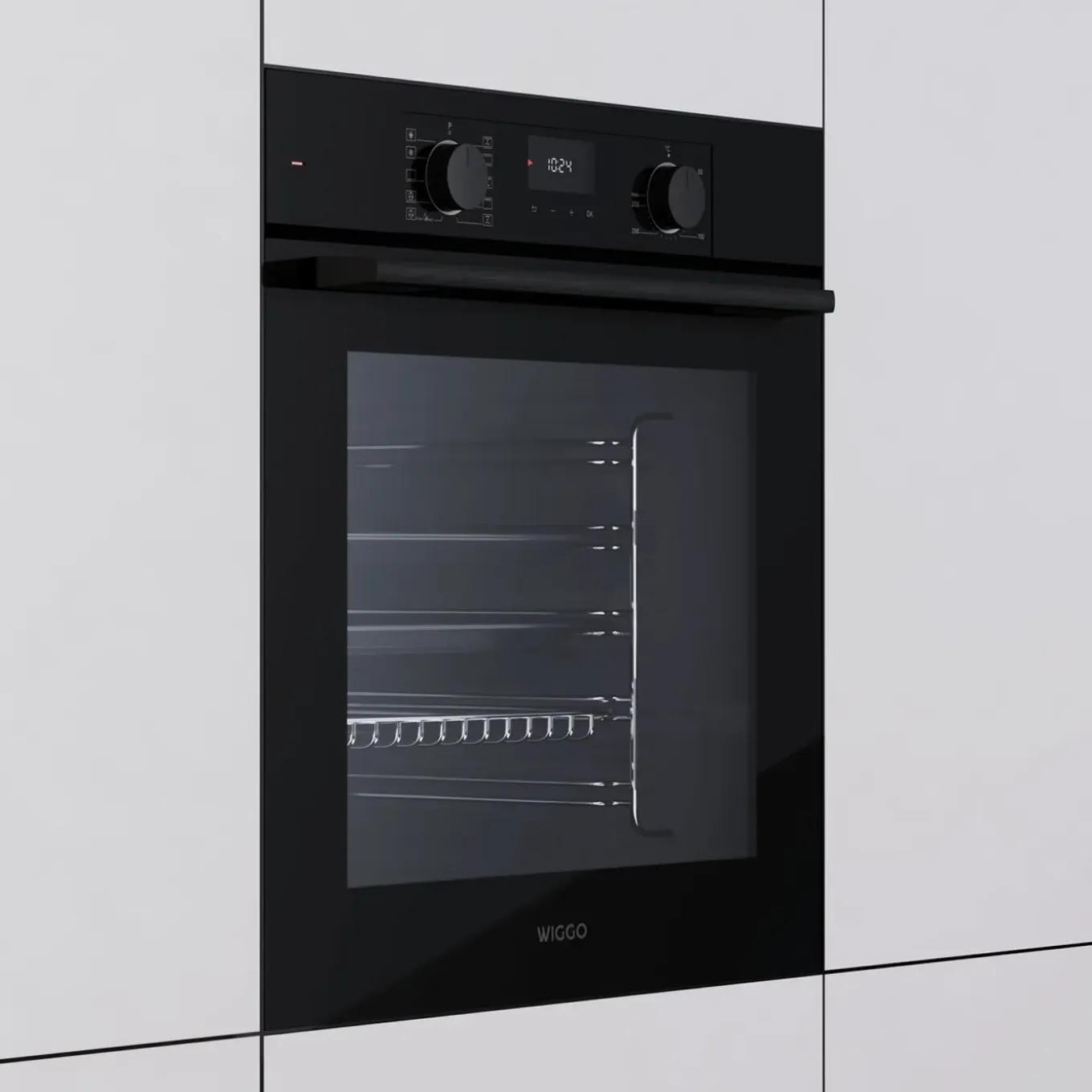Wiggo - Inbouw Oven - Wo-bfa610(b) - Zwart - 60 Cm