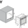 Wiggo - Inbouw Oven - Wo-b608(g) - Grijs - 60 Cm