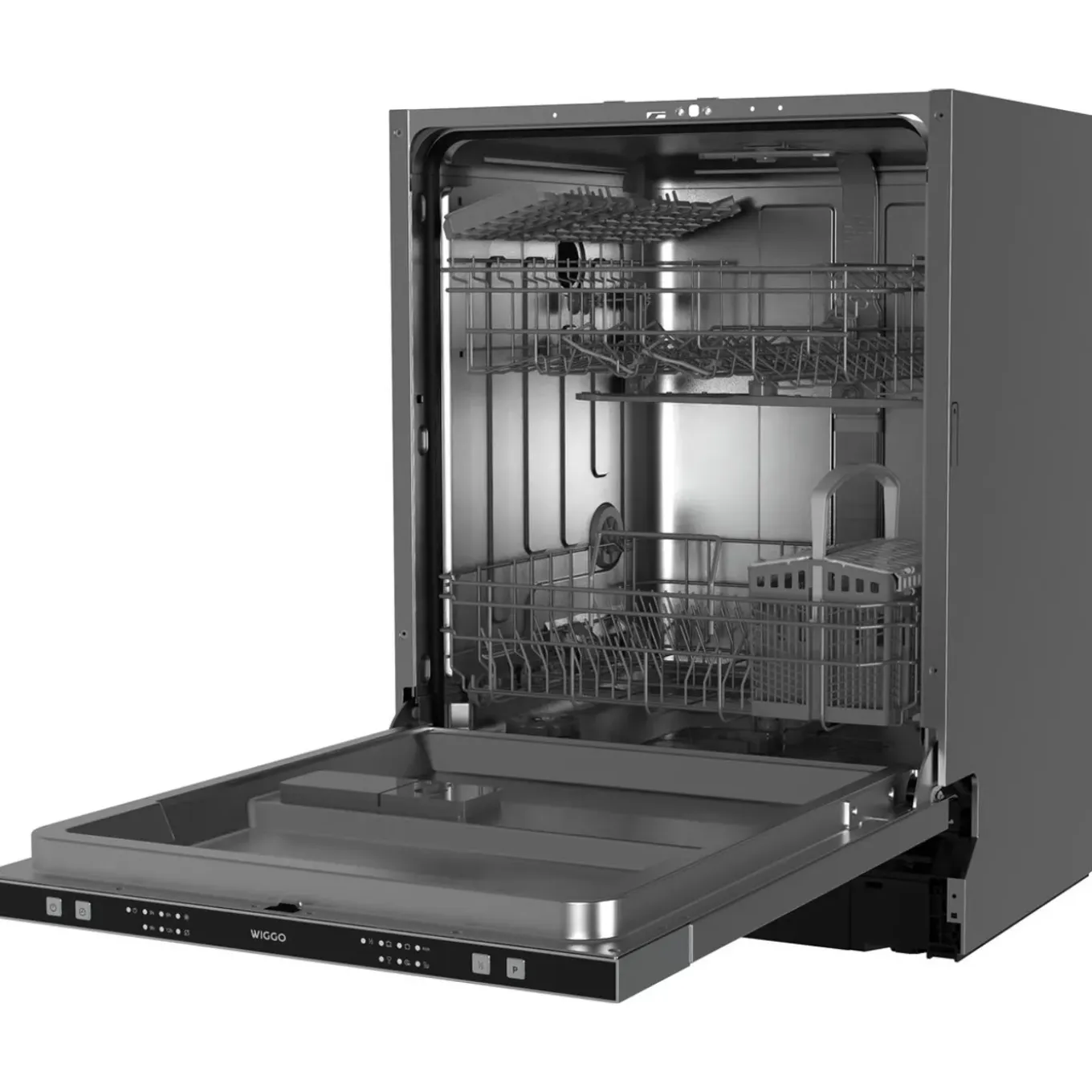 Wiggo - Inbouw Vaatwasser - Wd-b6126e(x) - Roestvrijstaal - 60 Cm
