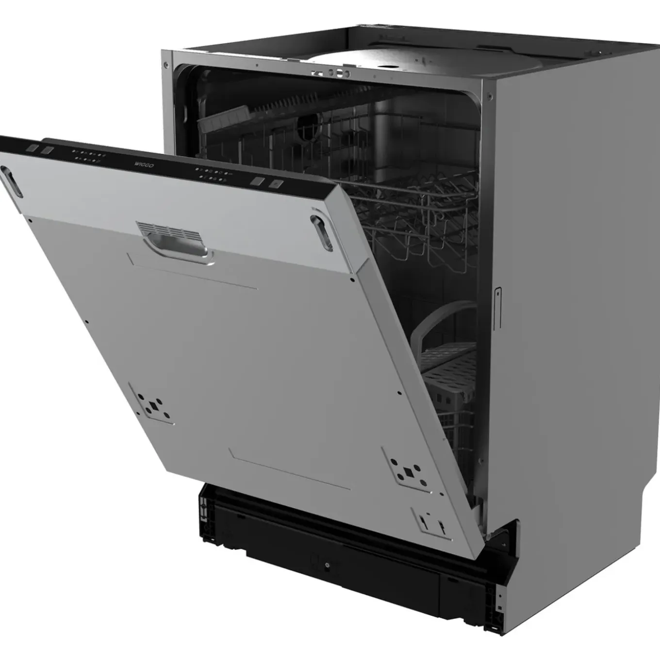 Wiggo - Inbouw Vaatwasser - Wd-b6126e(x) - Roestvrijstaal - 60 Cm