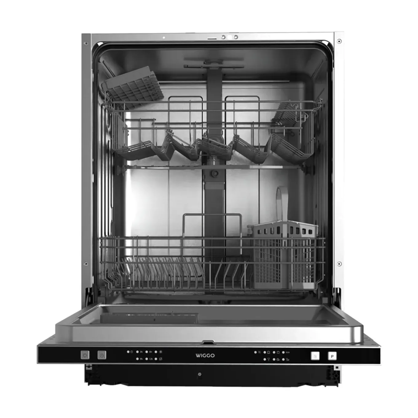 Wiggo - Inbouw Vaatwasser - Wd-b4596e(x) - Roestvrijstaal - 45 Cm