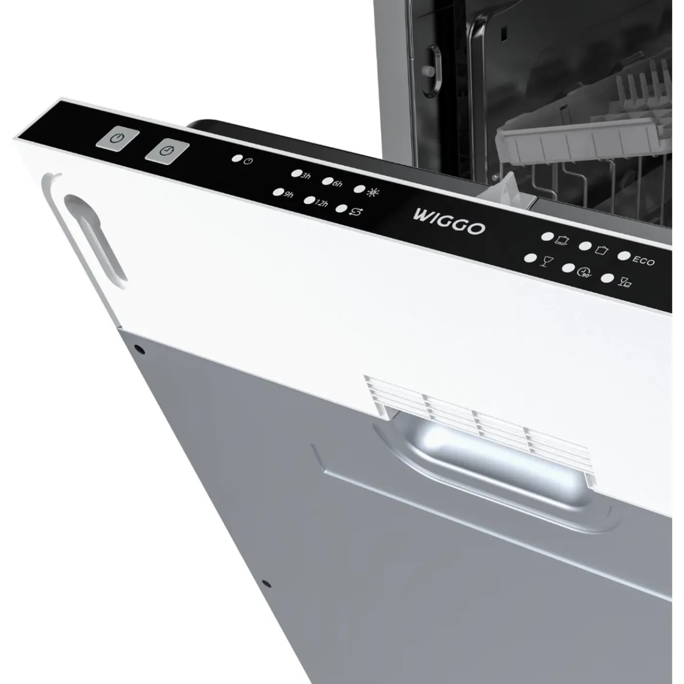 Wiggo - Inbouw Vaatwasser - Wd-b4126e(x) - Roestvrijstaal - 45 Cm
