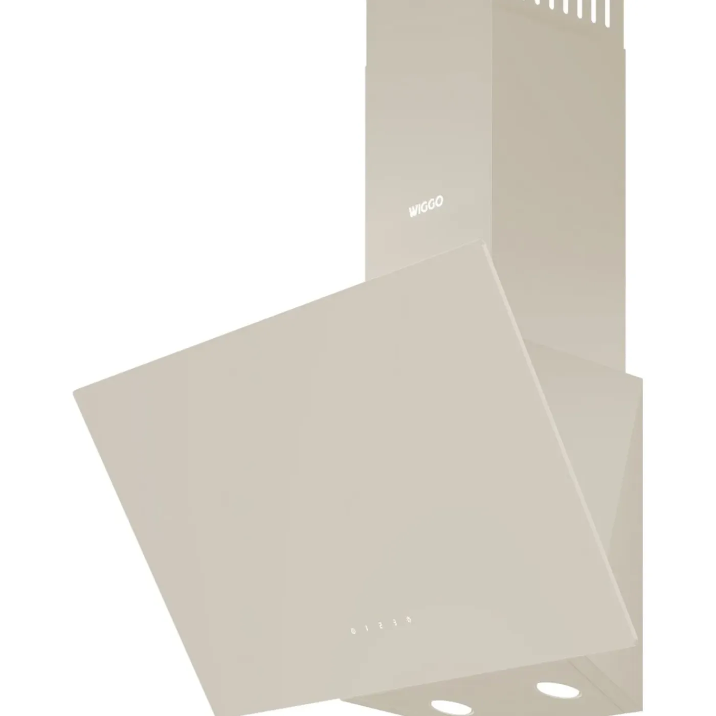 Wiggo - Schuine Afzuigkap - We-a641g(c) - Creme - 60 Cm
