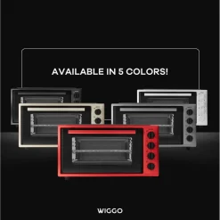 Wiggo - Vrijstaande Mini Oven - Wmo-e456(w) - Wit - 45 Liter