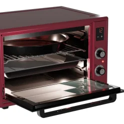 Wiggo - Vrijstaande Mini Oven - Wmo-e657(r) - Rood - 65 Liter