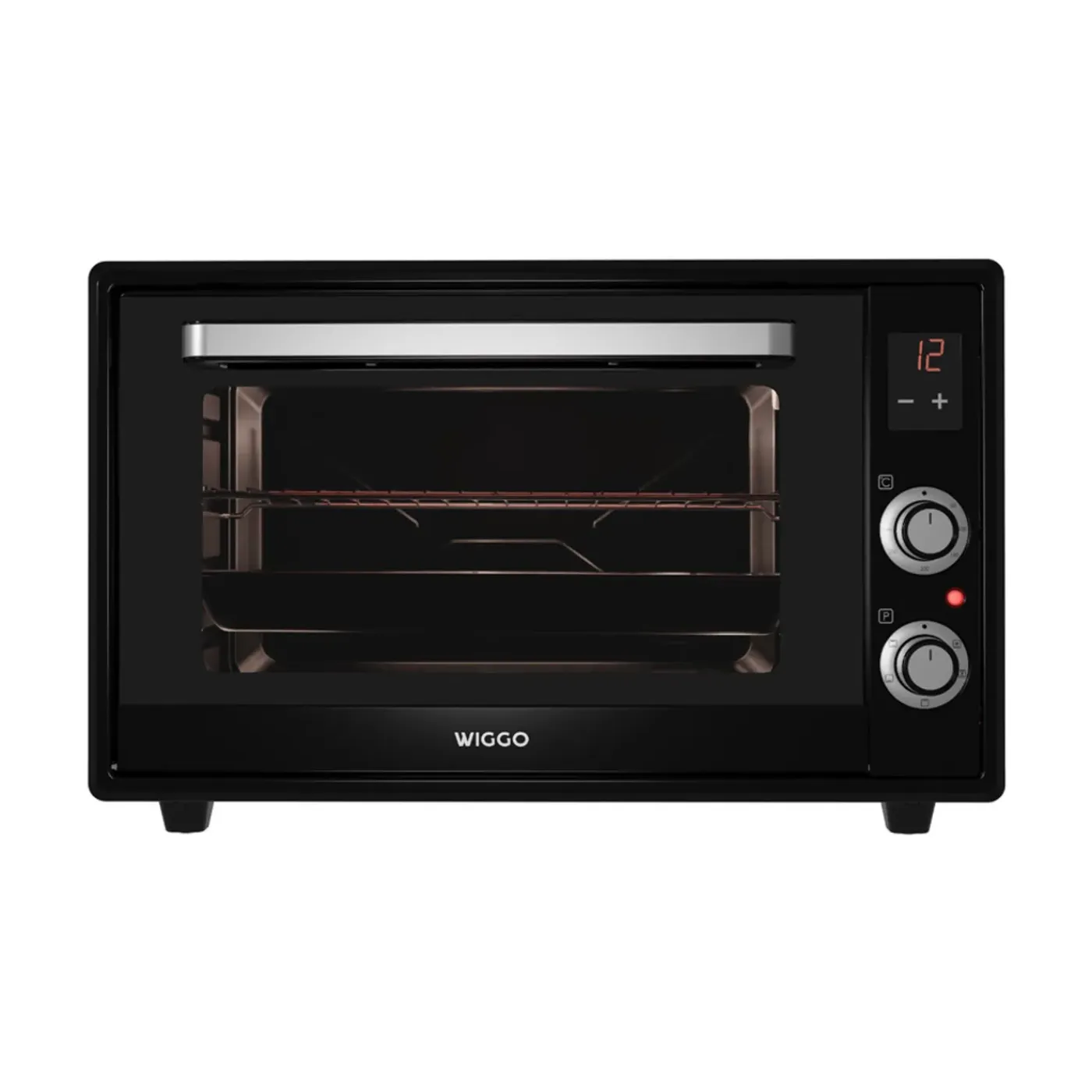Wiggo - Vrijstaande Mini Oven - Wmo-e657(b) - Zwart - 65 Liter