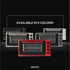 Wiggo - Vrijstaande Mini Oven - Wmo-e456(x) - Roestvrijstaal - 45 Liter