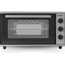 Wiggo - Vrijstaande Mini Oven - Wmo-e456(x) - Roestvrijstaal - 45 Liter