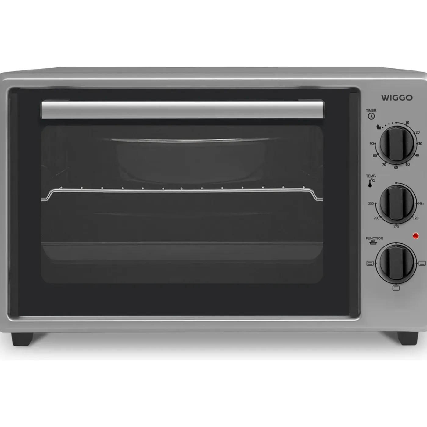 Wiggo - Vrijstaande Mini Oven - Wmo-e353(x) - Roestvrijstaal - 35 Liter