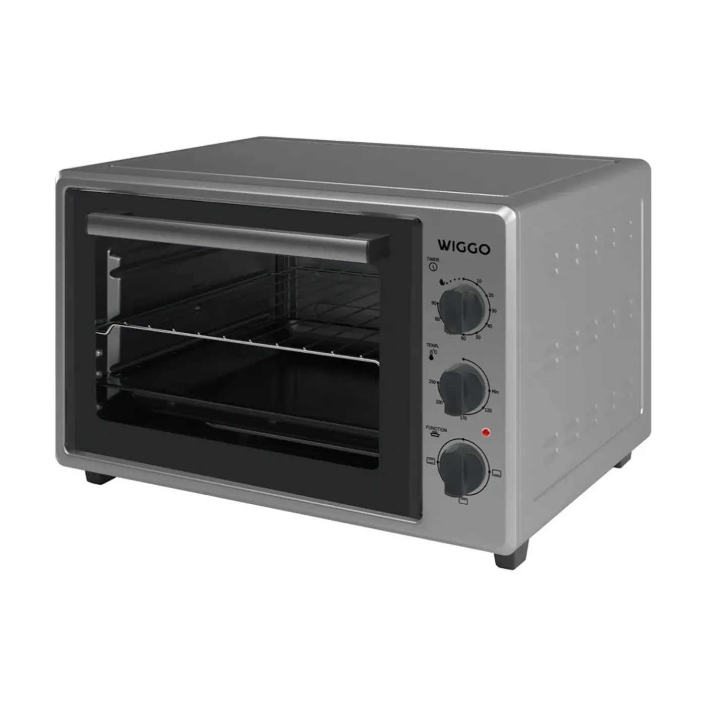 Wiggo - Vrijstaande Mini Oven - Wmo-e353(x) - Roestvrijstaal - 35 Liter