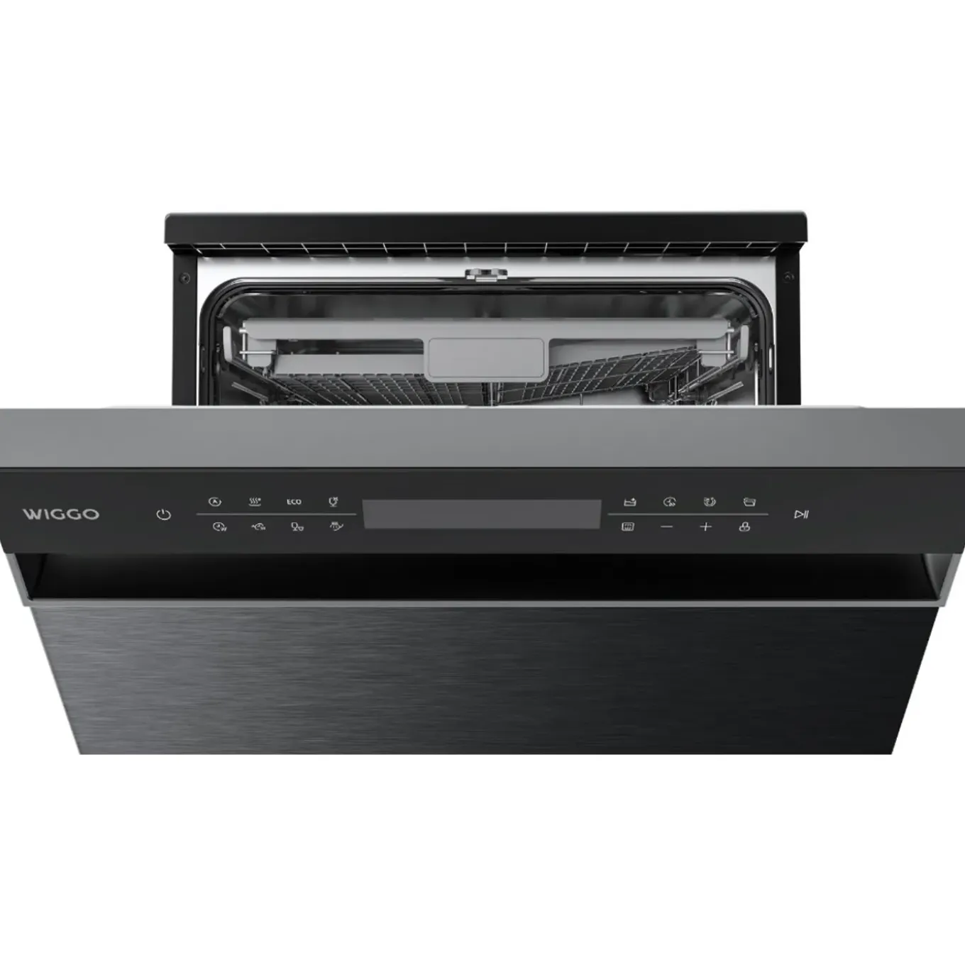 Wiggo - Vrijstaande Vaatwasser - Wd-f6148b(dx) - Donker Roestvrijstaal - 60 Cm