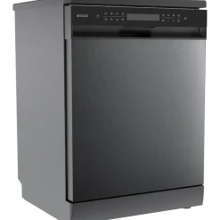 Wiggo - Vrijstaande Vaatwasser - Wd-f6148b(dx) - Donker Roestvrijstaal - 60 Cm