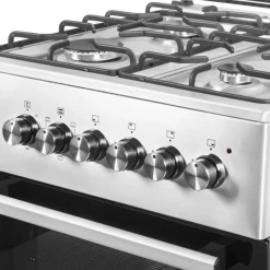 Wiggo Wo-e603a(xx)vrijstaande Gasfornuis - 60 Cm - Roestvrijstaal