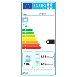 Wiggo Wo‑e969b(bb) Vrijstaande Gasfornuis - 90 Cm - Zwart
